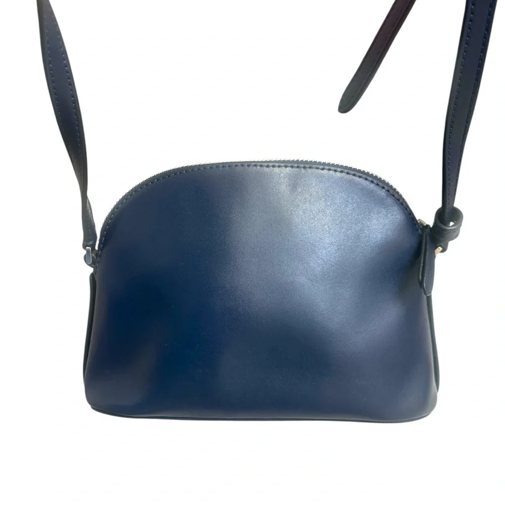 Kate Spade small dome crossbody bag Kali “nightcap” blue leather